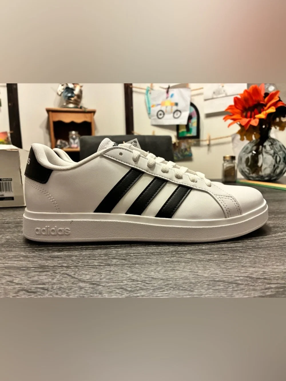 adidas White Black Women's Sneakers